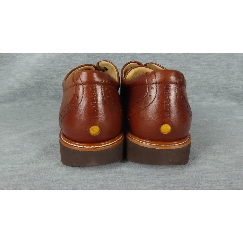Samuel Hubbard Market Cap Shoes Mens 8 M Brown Whiskey Leather Oxford Casual